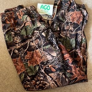 AGO youth  lined drawstring  camouflage pants